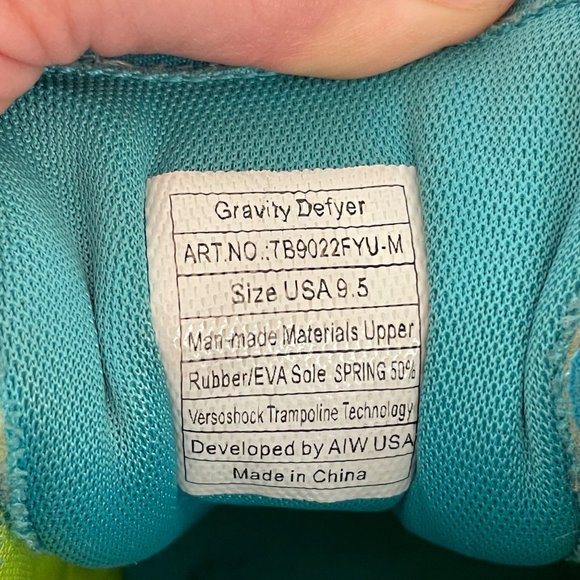 gdefy by Gravity Defyer Womens 9.5 Ion Athletic Shoes Comfortable Neon Colorful - Picture 8 of 14